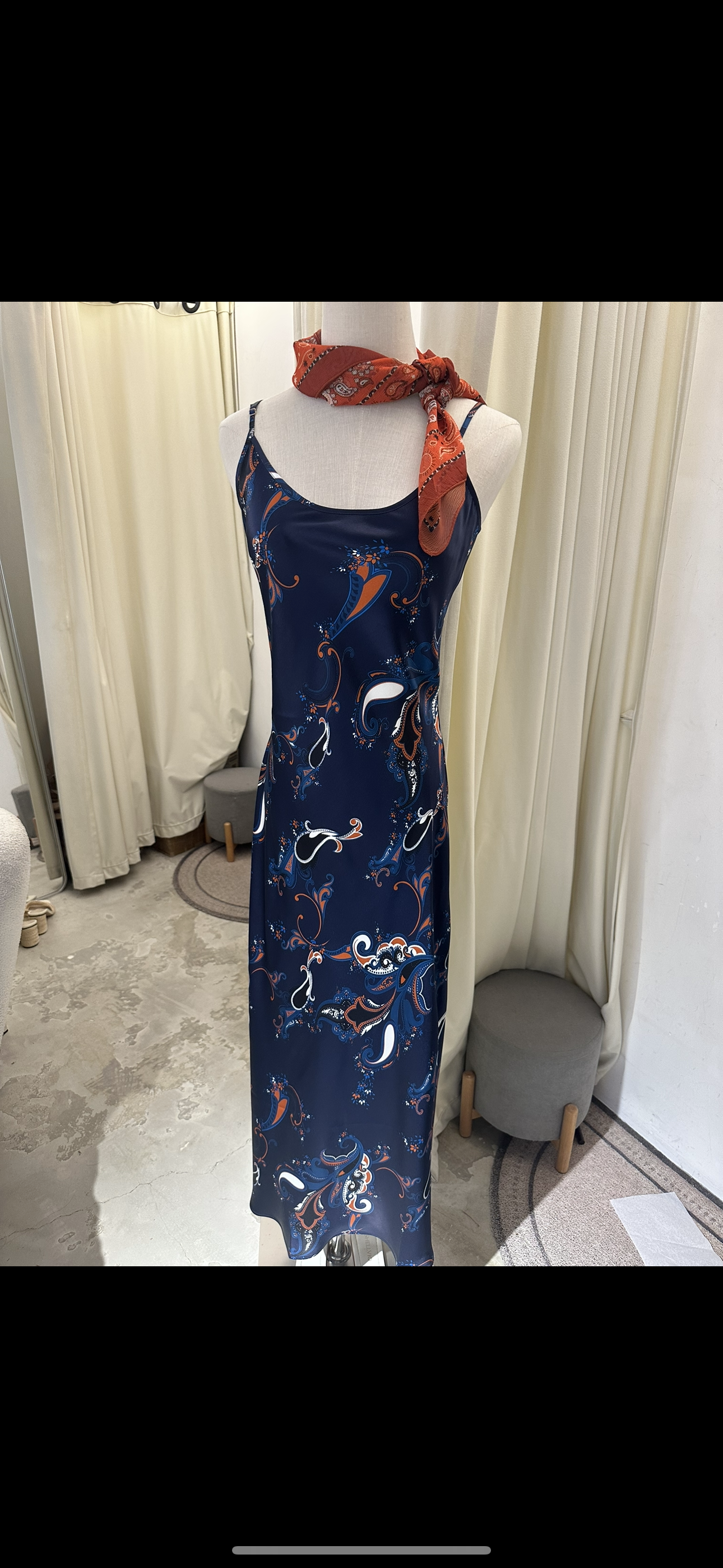 Paisley maxi dress