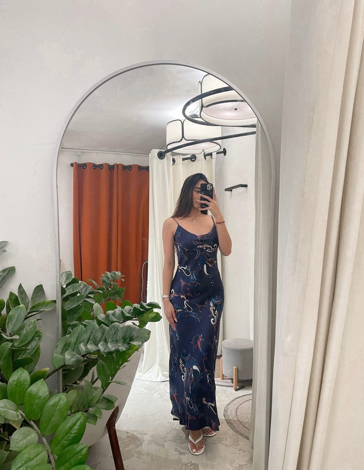 Paisley maxi dress