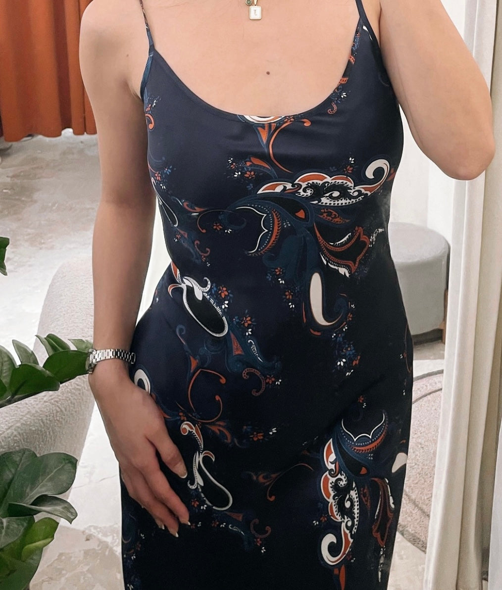 Paisley maxi dress