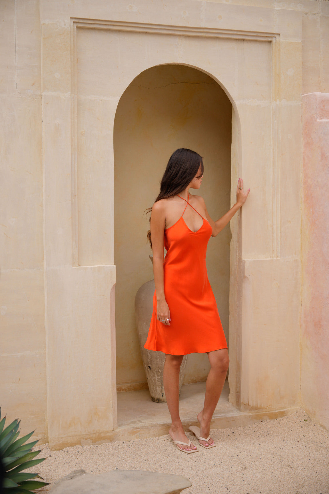 short 90s dress SHORT 90S SILK SLIP NAVY on Garmentory