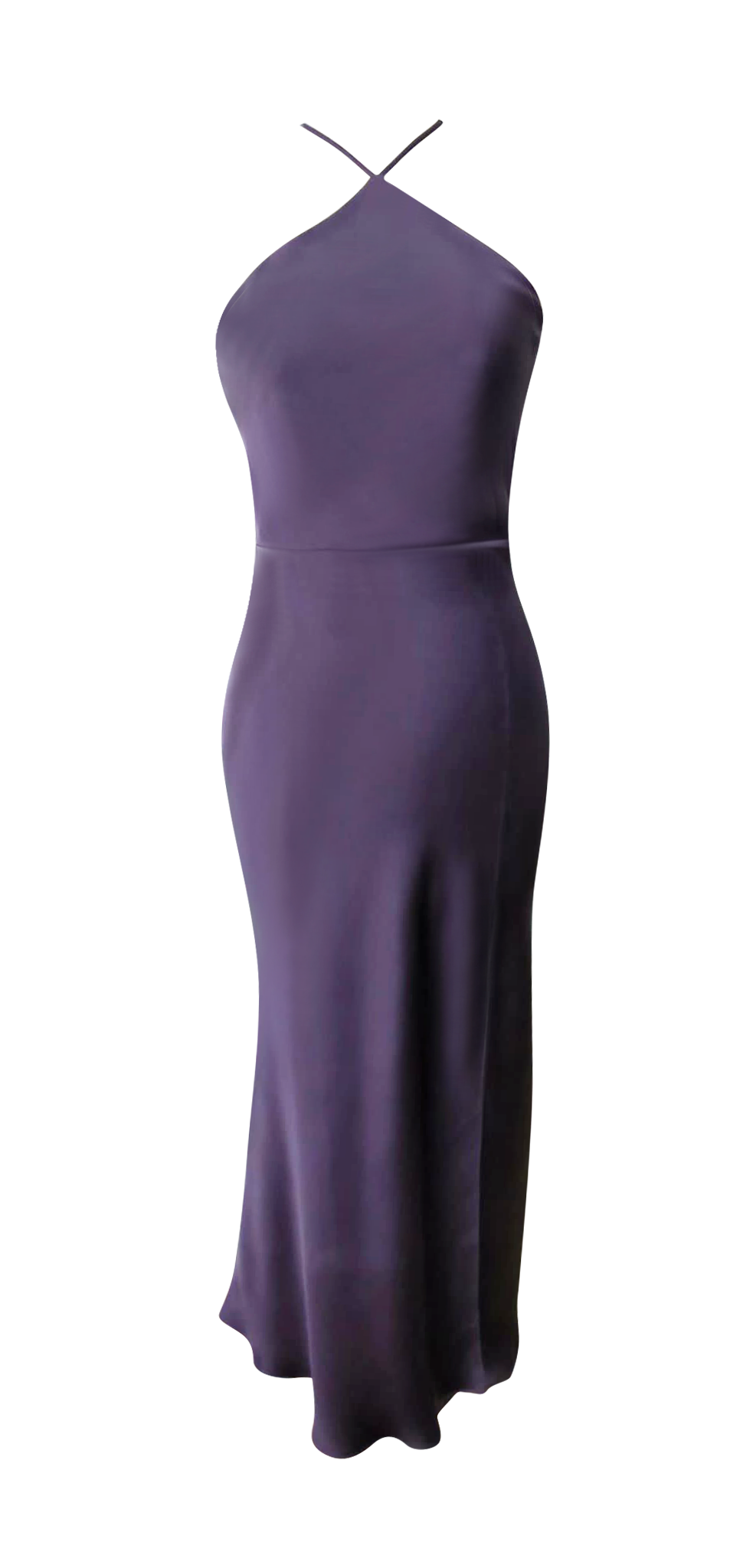 Violet halter neck Maxi Dress